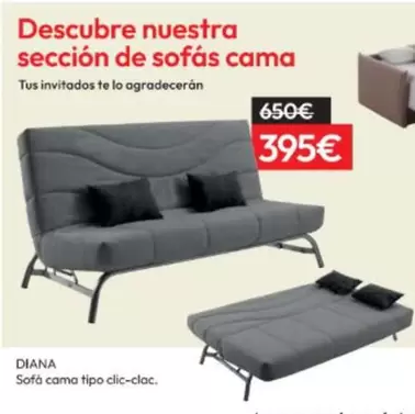 Sofá Cama Tipo Clic-clac.