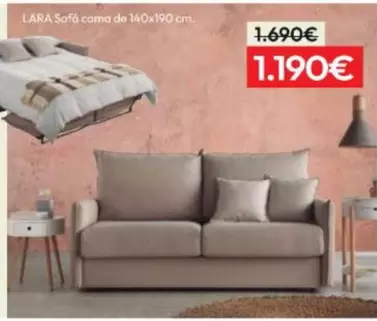 Lara - Sofa Cama De 140x190 Cm