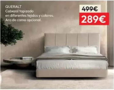 Queralt Cabezal Tapizado En Diferentes Tejidos Y Colores