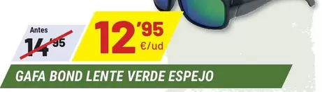 Gafa Bond Lente Verde Espejo