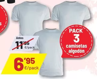 Pack 3 Camisetas Algodón