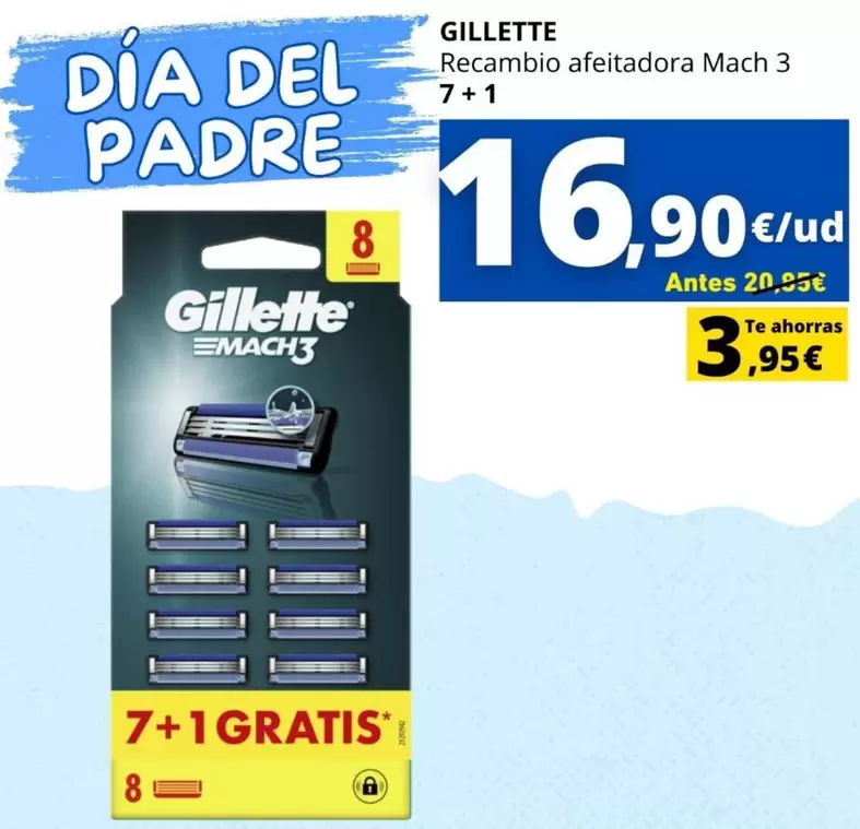 Gillette - Recambio Afeitadora Mach 3