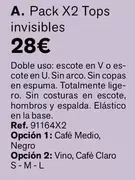 Pack X2 Tops Invisibles