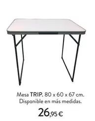 Mesa Trip. 80 X 60 X 67 Cm.