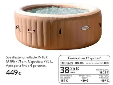 Intex - Spa D'exterior Inflable