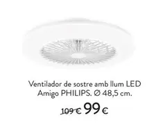 Philips - Ventilador De Sostre Amb Llum Led Amigo