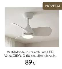 Giro - Ventilador De Sostre Amb Llum Led Velo