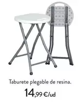 Taburete Plegable De Resina