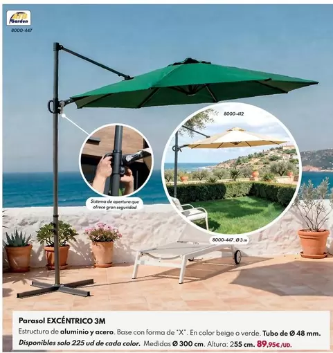 Parasol Excentrico 3m