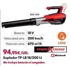 Einhell - Soplador TP-LB 18/200 LI