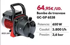 Einhell - Bomba De Trasvase GC-GP 6538