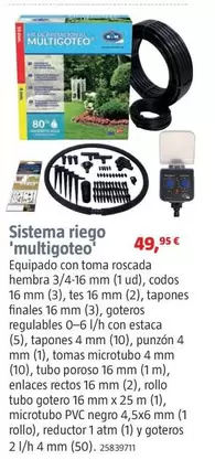 Riego Vacacional