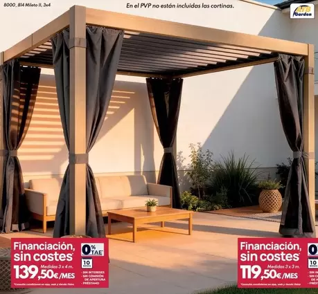 Pergola Mileto II 3 X 4 M