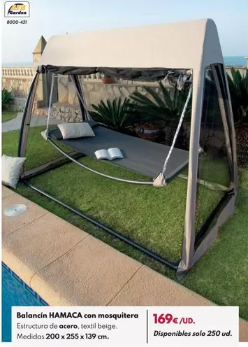 Garden - Balancín Hamaca Con Mosquitera