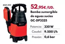 Bomba Sumergible De Aguas Sucias GC-DP3325