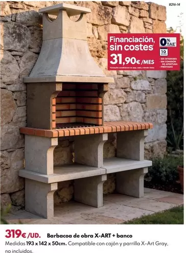 Barbacoa De Obra X-ART + Banco