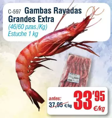 Gambas Rayadas Grandes Extra