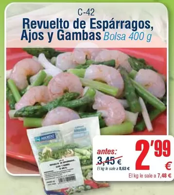 abordo - Revuelto De Esparragos, Ajos Y Gambas