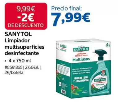 Sanytol - Limpiador Multisuperficies Desinfectante