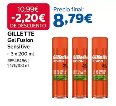 Gillette - Gel Fusion Sensitive