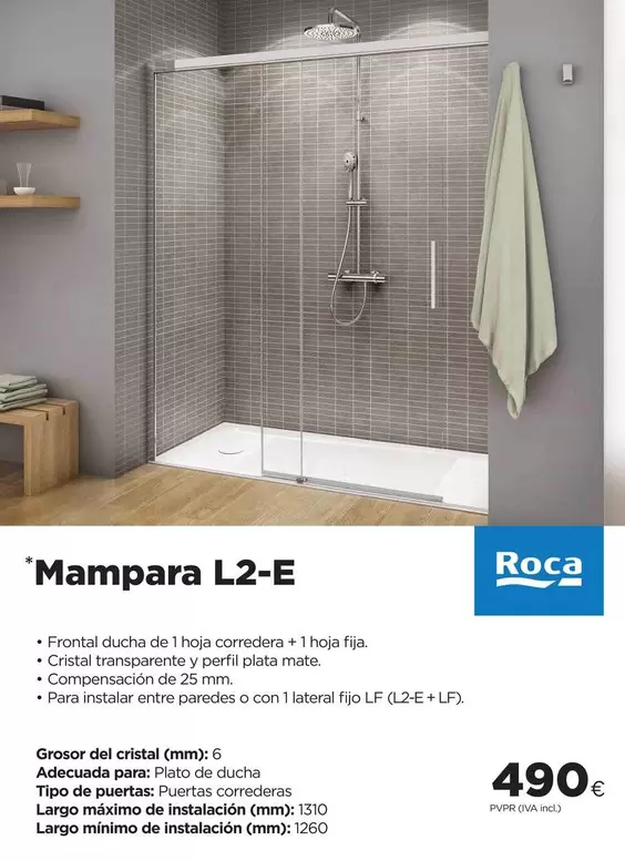 Roca - Mampara L2-E