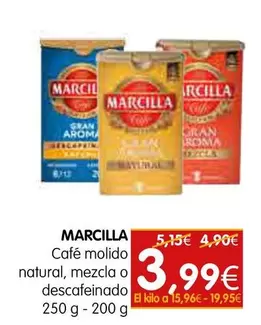 Marcilla - Cafe Molido Natural, Mezcla O Descafeinado
