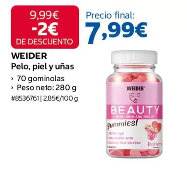 Weider - Pelo, Piel Y Unas