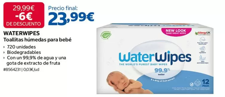 Waterwipes - Toallitas Humedas Para Bebe
