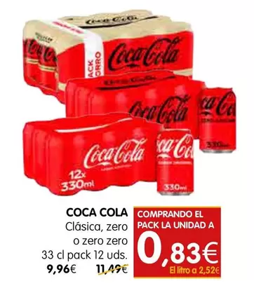 Coca-Cola - Clásica, Zero O Zero Zero