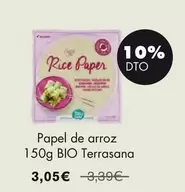 Terrasana - Papel De Arroz Bio