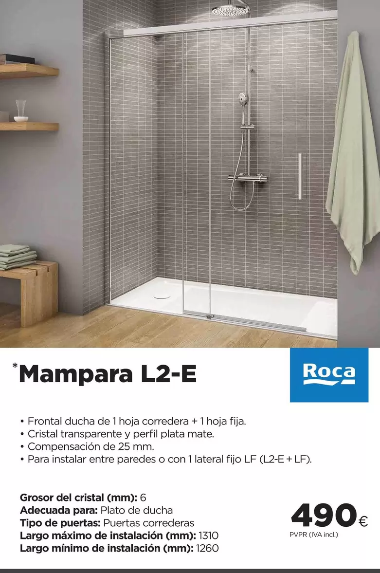 Roca - Mampara L2-E