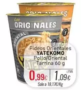 Yatekomo - Fideos Orientales Pollo/Oriental Tarrina