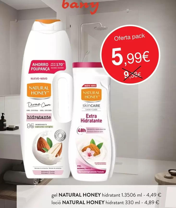 Natural Honey - Gel Hidratant/Loció Hidratant