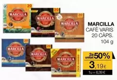 Marcilla - Café Varis 20 Càps