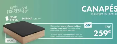 Nord Swiss - El Canapé Con Mejor Relación Calidad, Precio Y Capacidad.