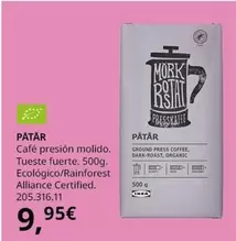 Organic - Café Presion Molido. Tueste Fuerte