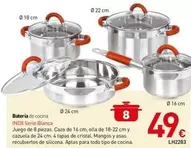 Batería De Cocina INOX Serie Blanca