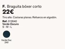 Braguita Bóxer Corto