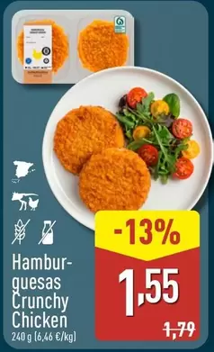 Hamburguesas Crunchy Chicken
