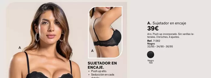 Sujetador En Encaje Aro