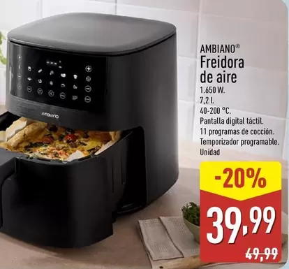 Ambiano - Freidora De Aire