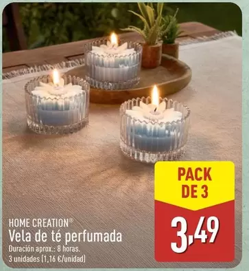 Home Creation - Vela De Té Perfumada