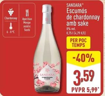Sandara - Escumo De Chardonnay Amb Sake