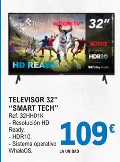 Tech - Televisor 32" "smart "