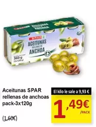 Spar - Aceitunas Rellenas De Anchoas