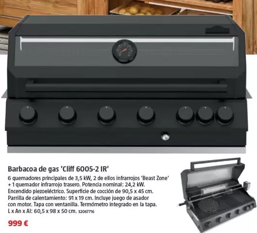 Kingston - Barbacoa De Gas Cliff 6005-2