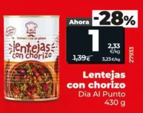 Dia Al Punto - Lentejas Con Chorizo