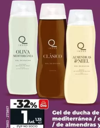 Dia Imaqe - Gel De Ducha De Oliva Mediterránea / Clásico / De Almendras Y Miel