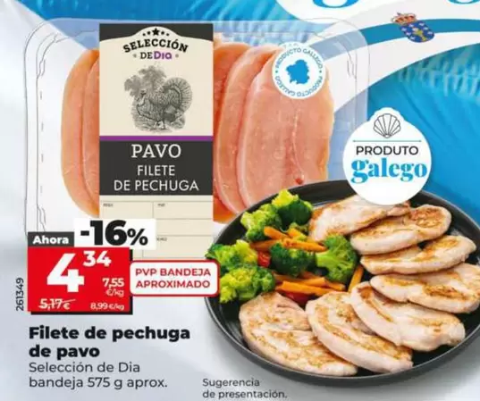 Seleccion De Dia - Filete De Pechuga De Pavo 