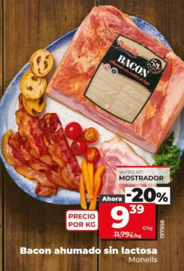 Monells - Bacon Ahumado Sin Lactosa 
